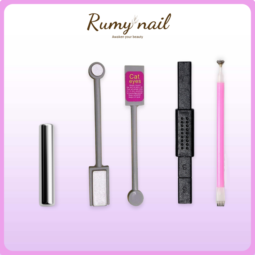 Nam châm hơ mắt mèo, cây nam châm 2 đầu làm nail, thanh nam châm đa năng