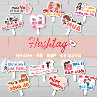 Hashtag cầm tay chụp ảnh đám cưới p1