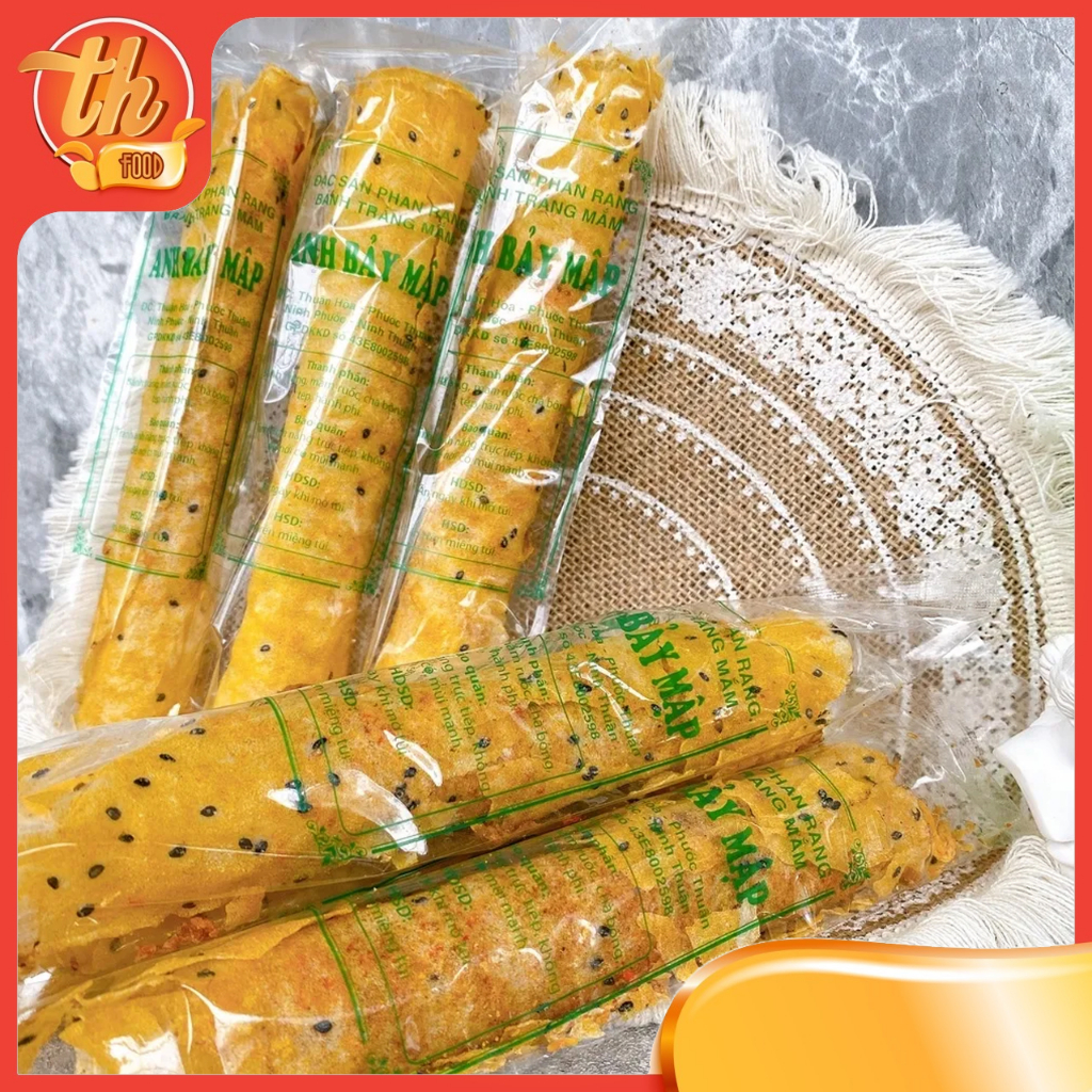 Bánh Tráng Nướng Cuộn Mắm Ruốc Anh Bảy Mập, Bánh Tráng Anh Bảy Mập Thơm Ngon Giòn Tan