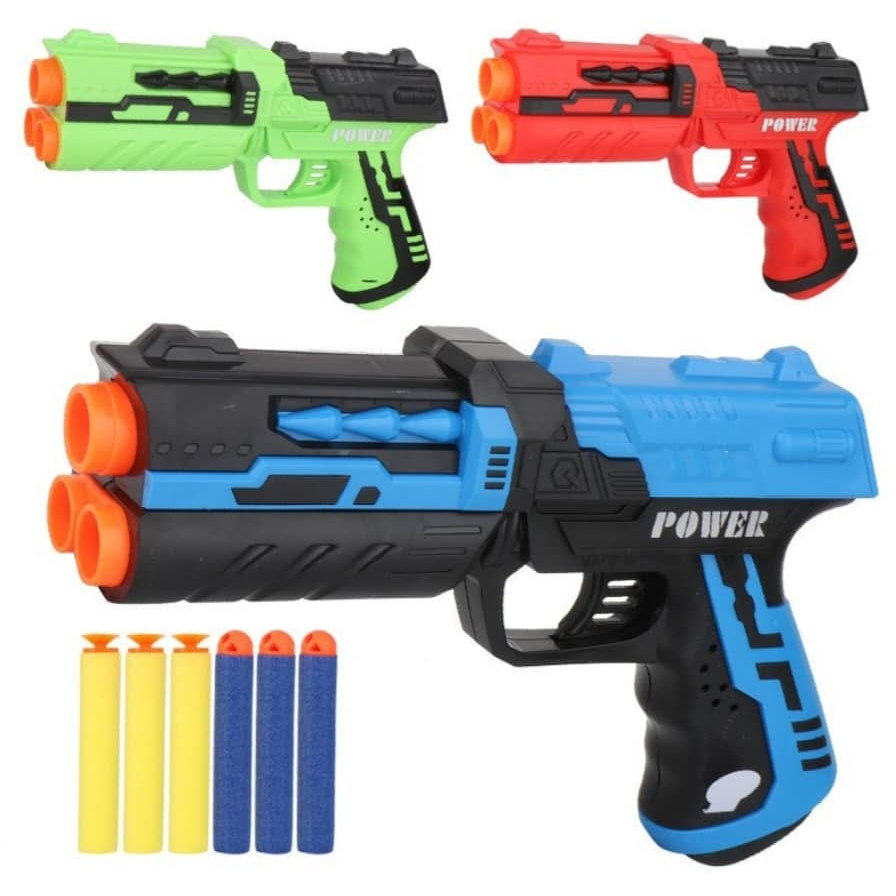 Đồ Chơi Blaster P60M Dính Xốp Dùng Cơ Côn Xoay Vận Động Ngoài Trời Kiểu Nerf Nhựa ABS Cao Cấp Gía Rẻ Seri 2023