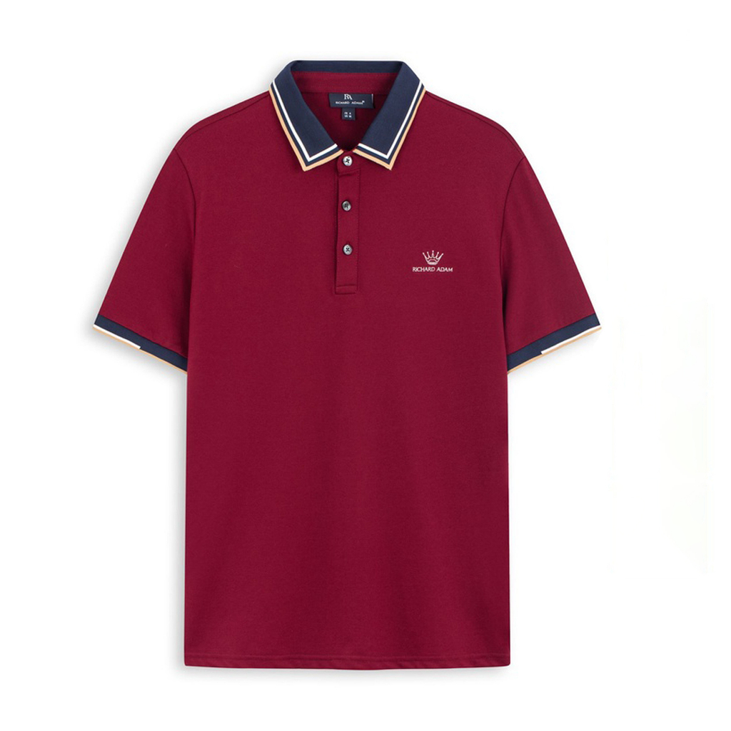 PL2  - Áo Polo Nam thêu, áo thun nam tay bo chất cotton cá sấu dày dặn thoáng mát