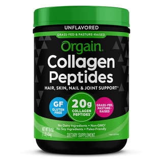 Orgain Hydrolyzed Collagen Peptides : Bột collagen thủy phân làm đẹp, trẻ hóa da tóc móng 521g