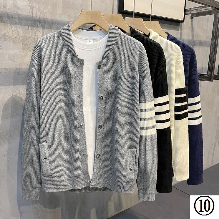 Áo Khoác Cardigan Nhung Tăm Phối Họa Tiết Thome Cực Đẹp