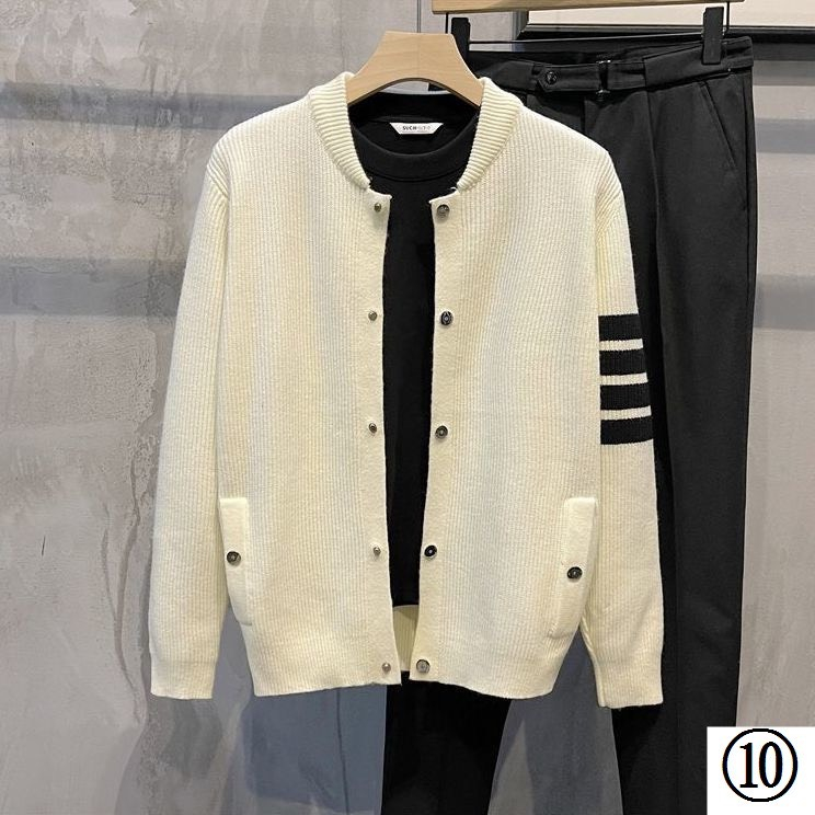 Áo Khoác Cardigan Nhung Tăm Phối Họa Tiết Thome Cực Đẹp