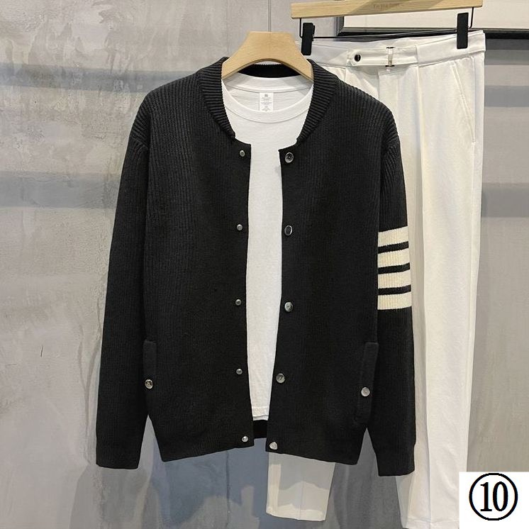 Áo Khoác Cardigan Nhung Tăm Phối Họa Tiết Thome Cực Đẹp