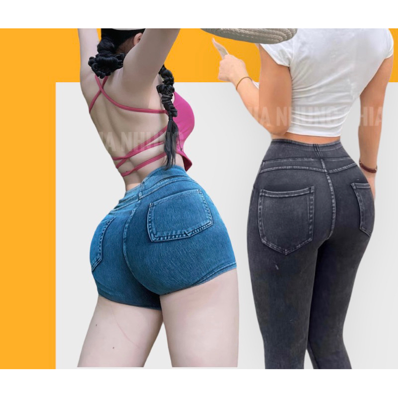 QUẦN GIẢ JEAN ĐI TẬP ĐI CHƠI THỜI TRANG