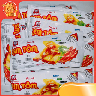 Snack nem tôm ba anh em food, snack cay xé miếng, đồ ăn vặt tuổi thơ cổng trường