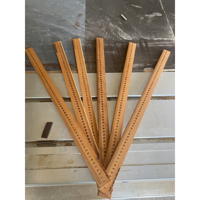 Thước gỗ sồi 60cm, thước kẻ gỗ giáo viên
