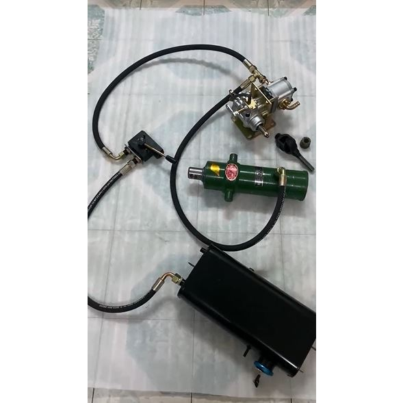 Bộ ben thuỷ lực 3 đốt đầy đủ phụ kiện kèm theo,tháp ben tải trọng 2 tấn,sử dụng chế xe 3 bánh,4 bánh