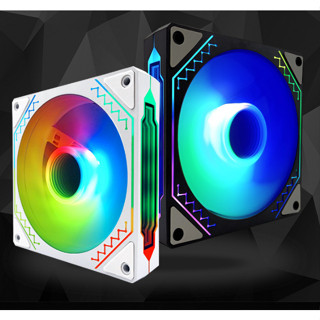 Quạt tản nhiệt 12cm LED GƯƠNG VÔ CỰC ARGB 5V 3PIN- 2000RPM, PWM