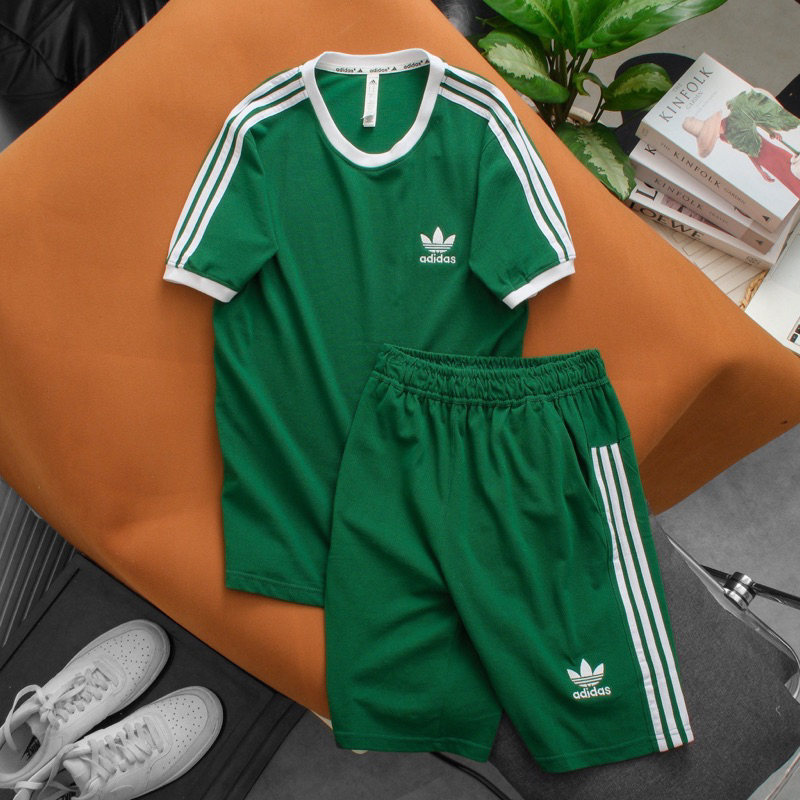 Bộ Quần Áo Thể Thao Nam Nữ Cotton Co Giãn Logo thêu , Siêu Thấm Hút , Nhiều Màu Sắc