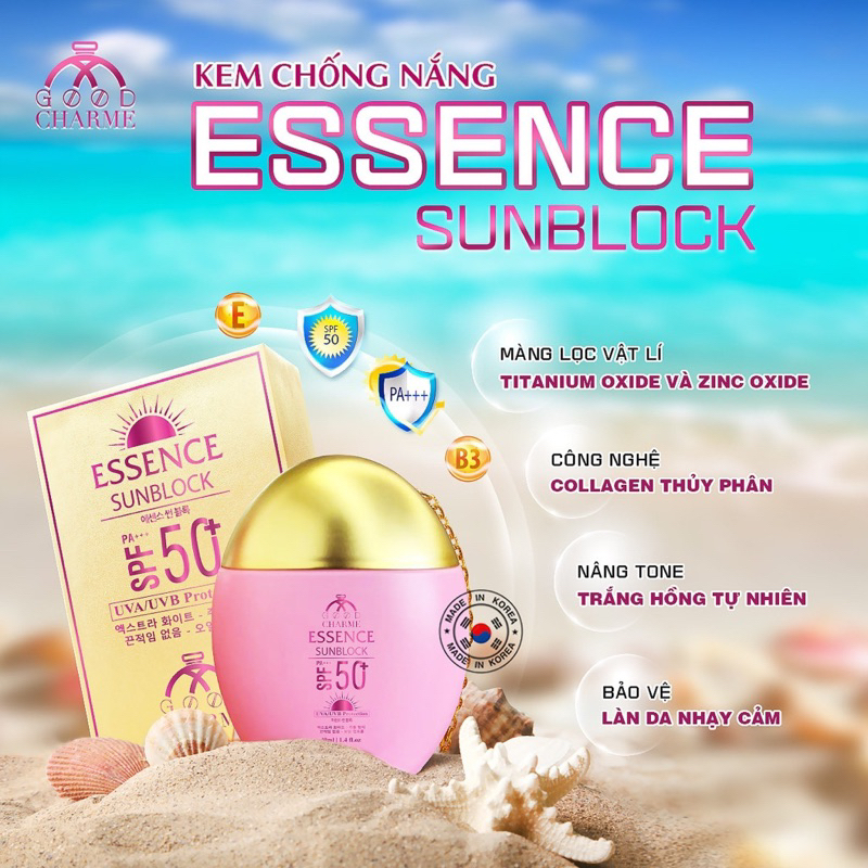 Kem chống nắng goodcharme Essence sunblock spf 50+