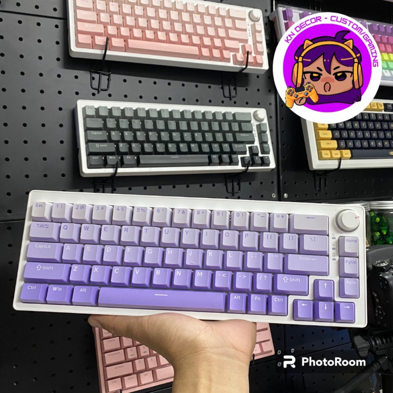 Keycap Za68, M1W, 75 PBT, Nút Bàn Phím Cơ