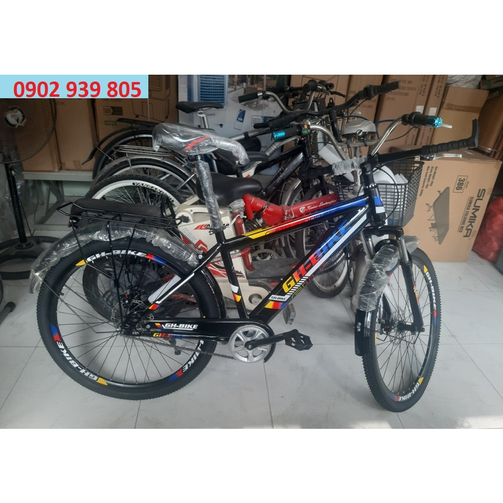 24 inch Xe Đạp thể thao leo núi siêu ngầu siệu rẻ 24 inch dành cho 1m4-1m58 GH BIKE 24 INCH CÓ ĐỀ
