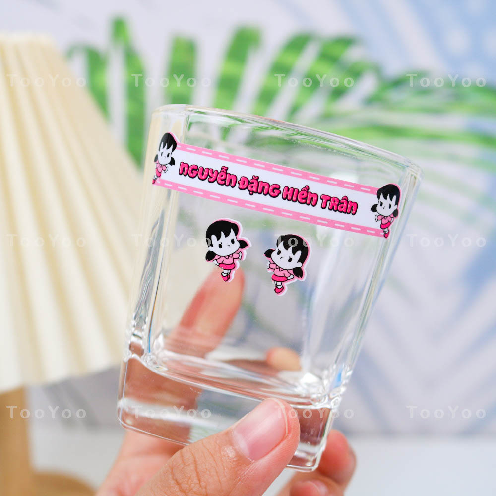 Nhãn tên Doraemon in theo yêu cầu dán đồ dùng học tập dễ thương cute TooYoo BK00274