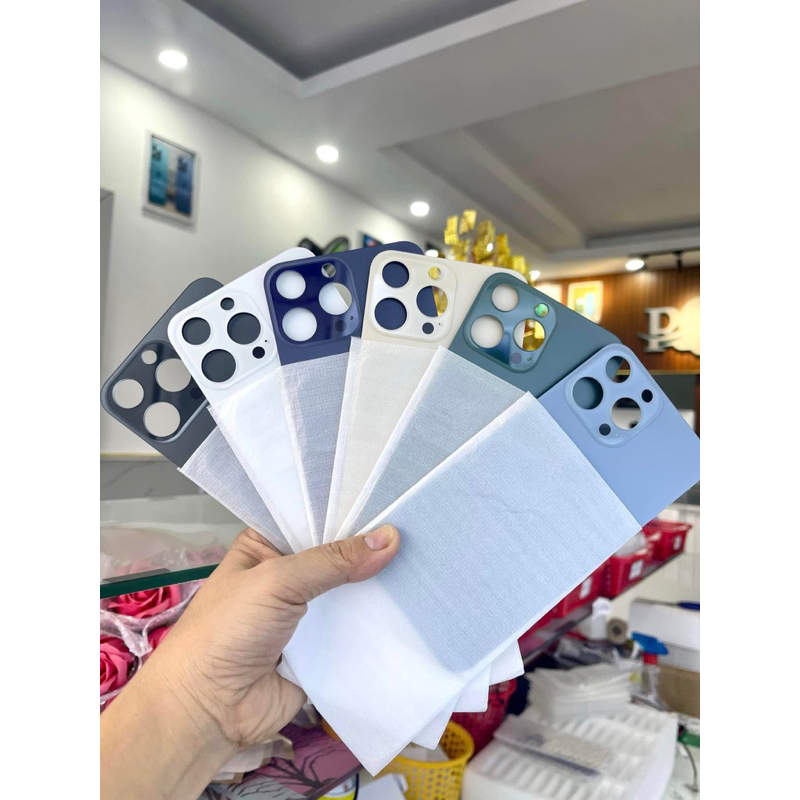 miếng dán kính lưng XSM độ cam to (13-14promax )