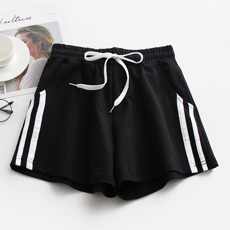 Quần đùi thun nữ cotton co giản 4 chiều