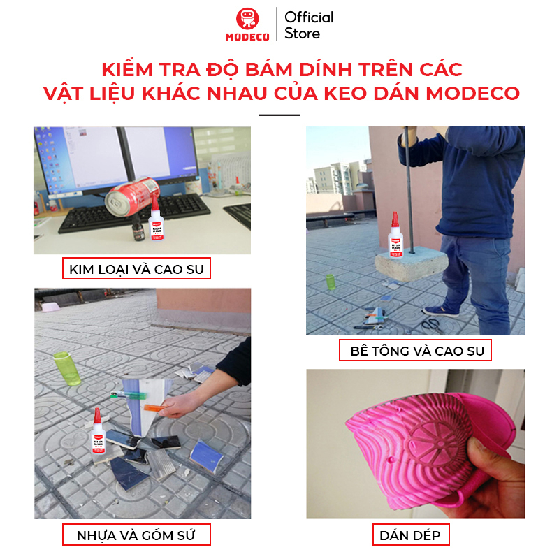 Keo Dán Đa Năng Siêu Dính Mọi Chất Liệu Cực Mạnh - Dán Gỗ Thuỷ Tinh Kim Loại Sắt Gốm Sứ Nhựa Vải - Mẫu Mới 2022 - Modeco