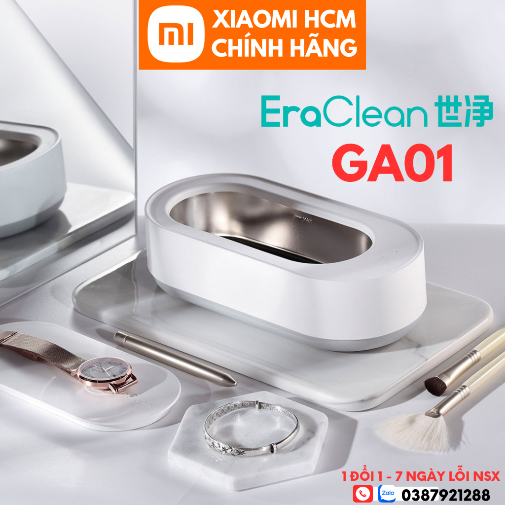 Máy Làm Sạch Bằng Sóng Siêu Âm Xiaomi EraClean GA01 Vệ Sinh Đồng Hồ Trang Sức Chính Hãng FullBox