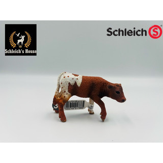 Mô hình động vật , đồ chơi con vật Schleich chính hãng bò Texas longhorn con 13684 - Schleich House
