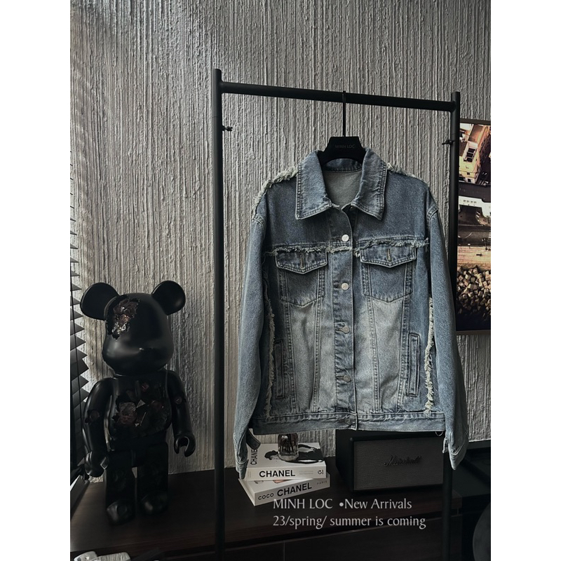 Áo khoác jean rách qcl1