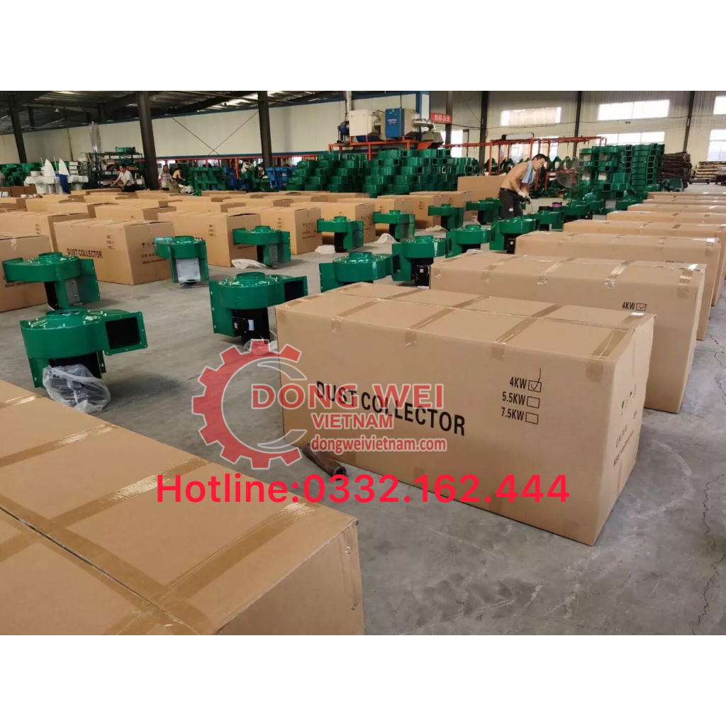 Máy hút bụi công nghiệp 4 túi vải, 1 pha và 3 pha 3kw; 5,5kw