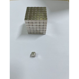 1 viên Nam châm đồ cho các bé nam châm đất hiếm viên trắng kích thước 5x5x5mm, nam châm đất hiếm lực hút siêu mạnh