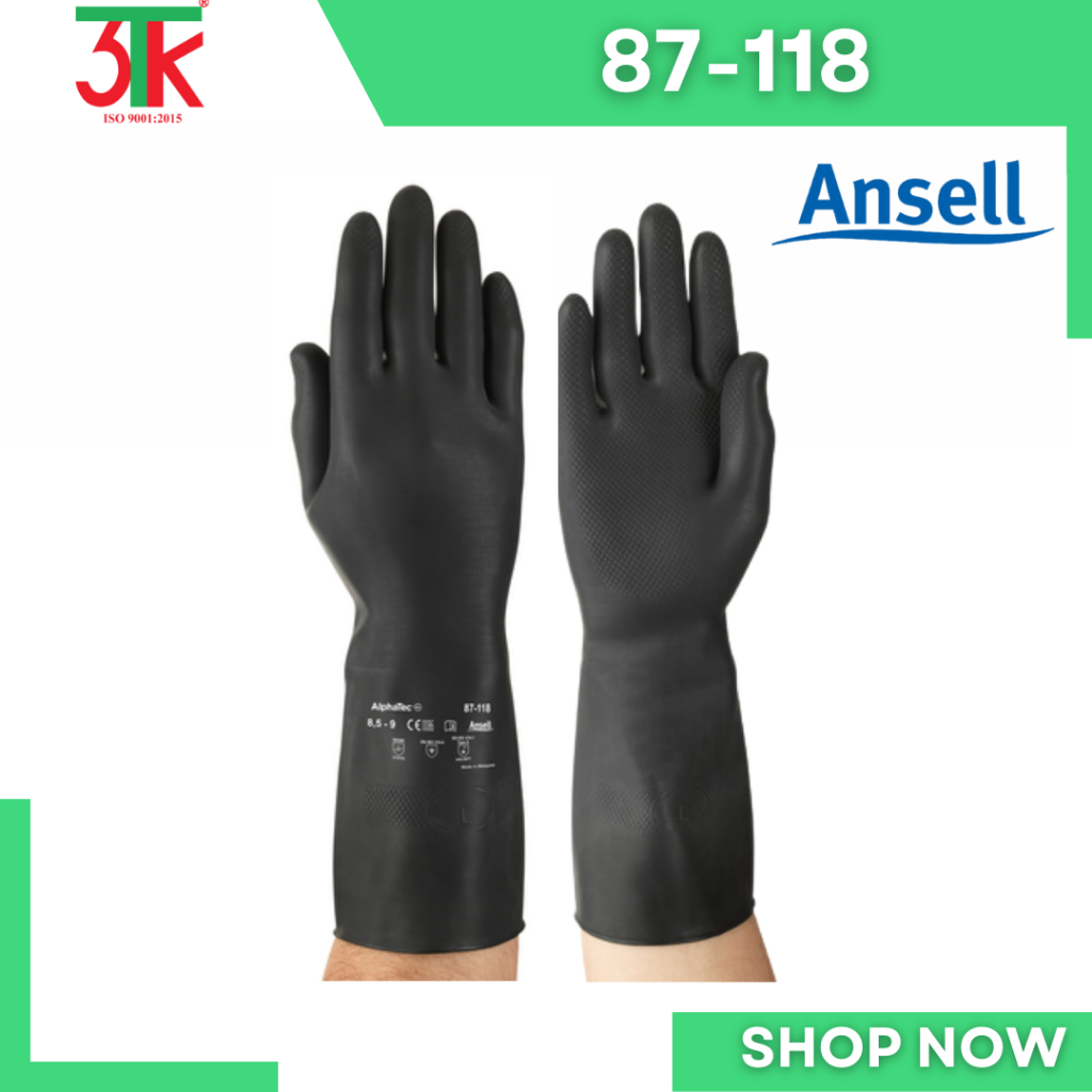Găng tay chịu axit Ansell 87-118
