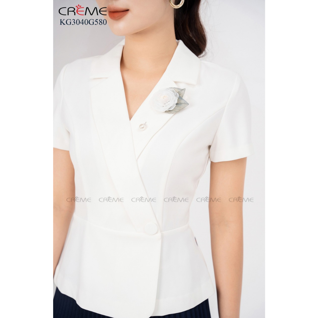 ÁO KÝ GIẢ CÔNG SỞ CAO CẤP KG 3040, THIẾT KẾ HÃNG CREME