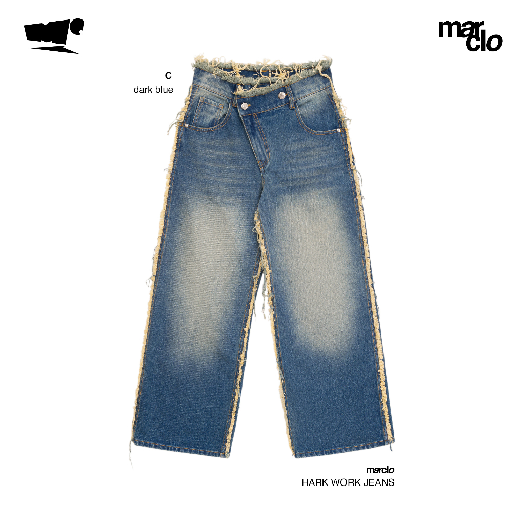 HARDWORK Jeans - Quần quật - Quần jean tua rua