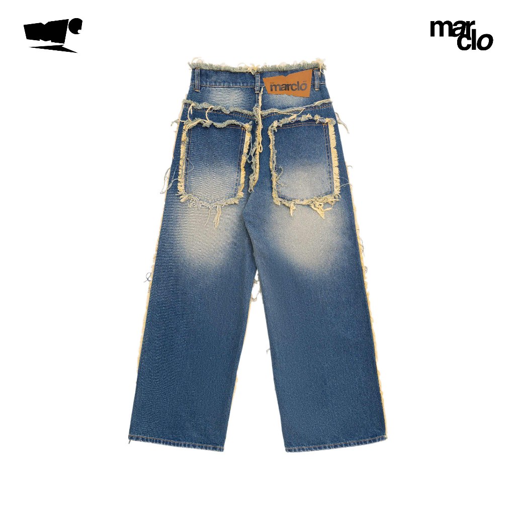 HARDWORK Jeans - Quần quật - Quần jean tua rua