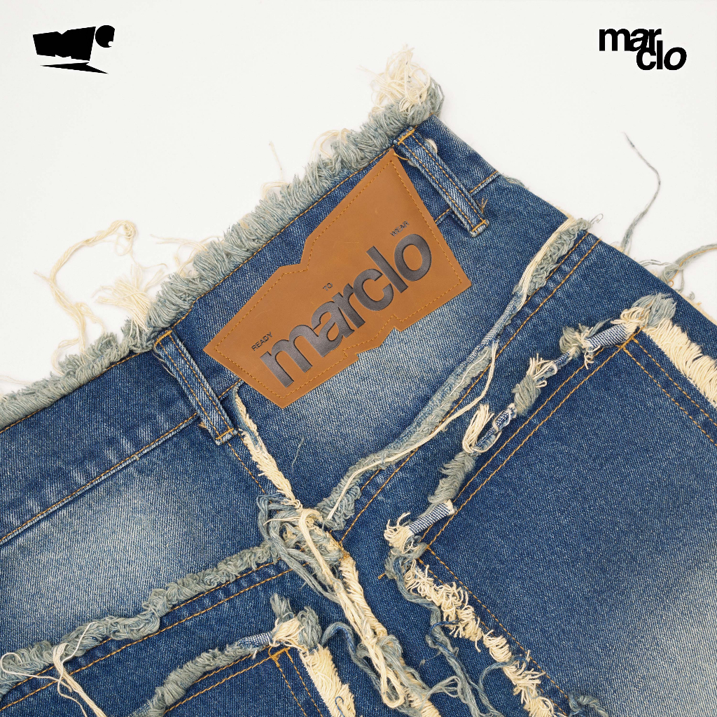 HARDWORK Jeans - Quần quật - Quần jean tua rua