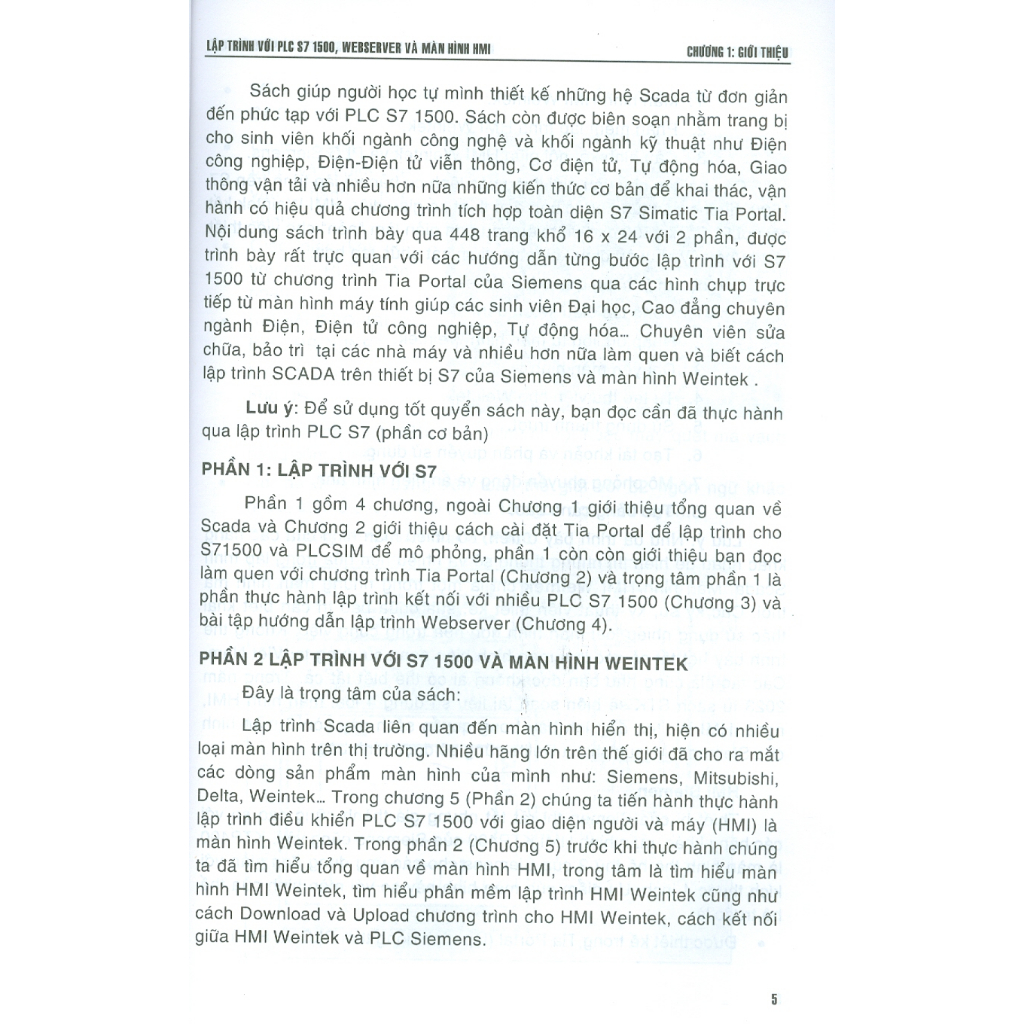 Sách - Lập Trình Với PLC S71500, Webserver Và Màn Hình HMI