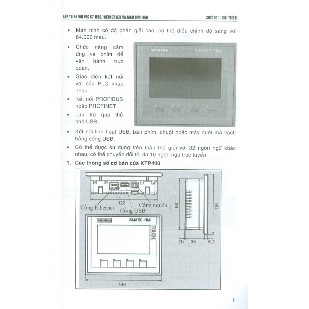 Sách - Lập Trình Với PLC S71500, Webserver Và Màn Hình HMI
