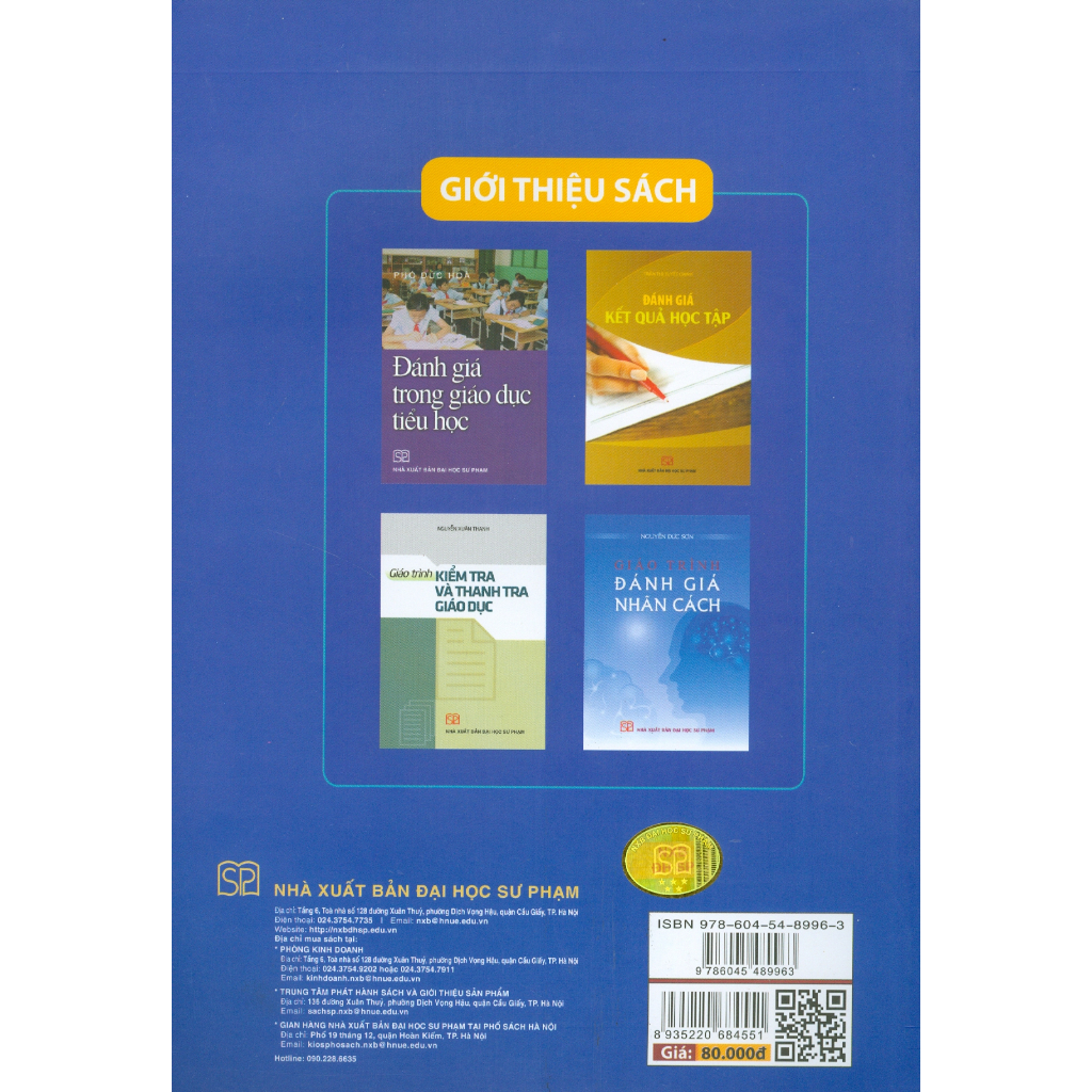Sách - Giáo Trình Kiểm Tra Đánh Giá Trong Giáo Dục