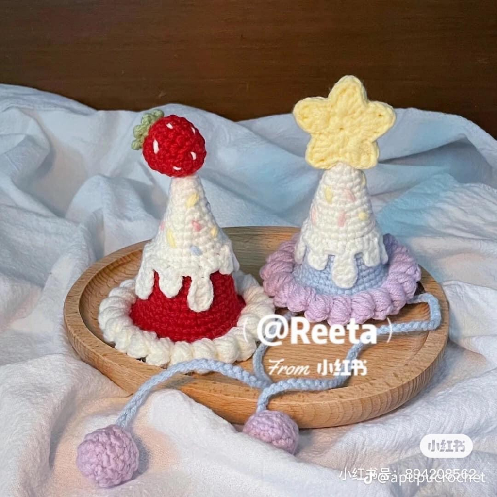 Mũ Sinh Nhật Len Handmade Hình Ngộ Nghĩnh Đủ Loại (Kèm Ảnh Thật)