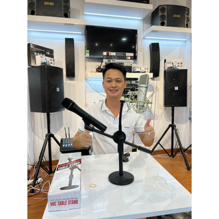 Chân micro để bàn TS09, chân micro TS10 Giá đỡ mic bằng kim loại chắn chắn dùng cho các cuộc họp, bài giảng video