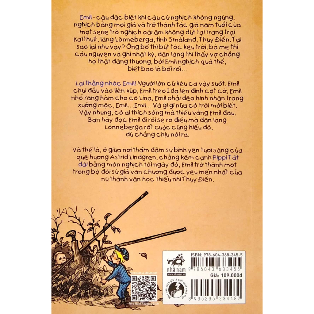 Sách - Lại thằng nhóc Emil - Nhã Nam tái bản 2023