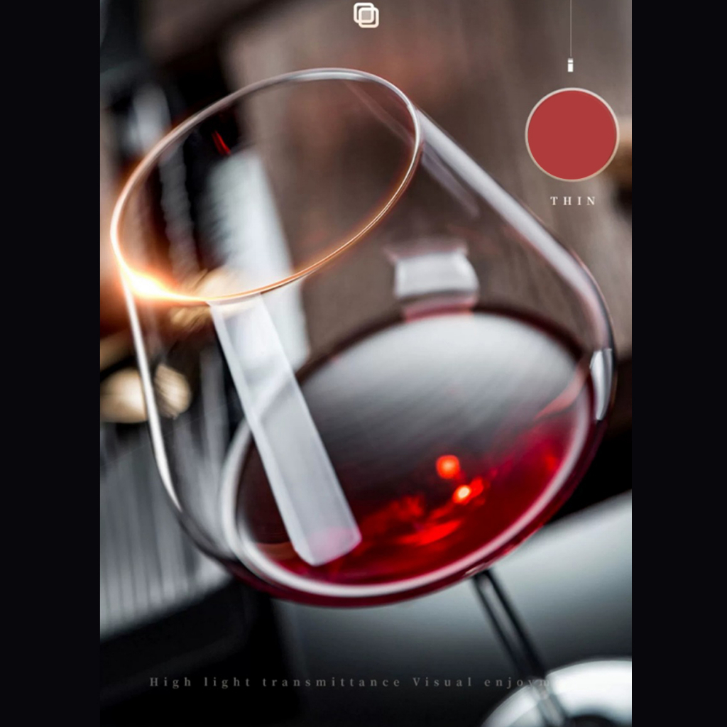 Set 2 ly rượu vang pha lê CCKO CK9172 cao cấp