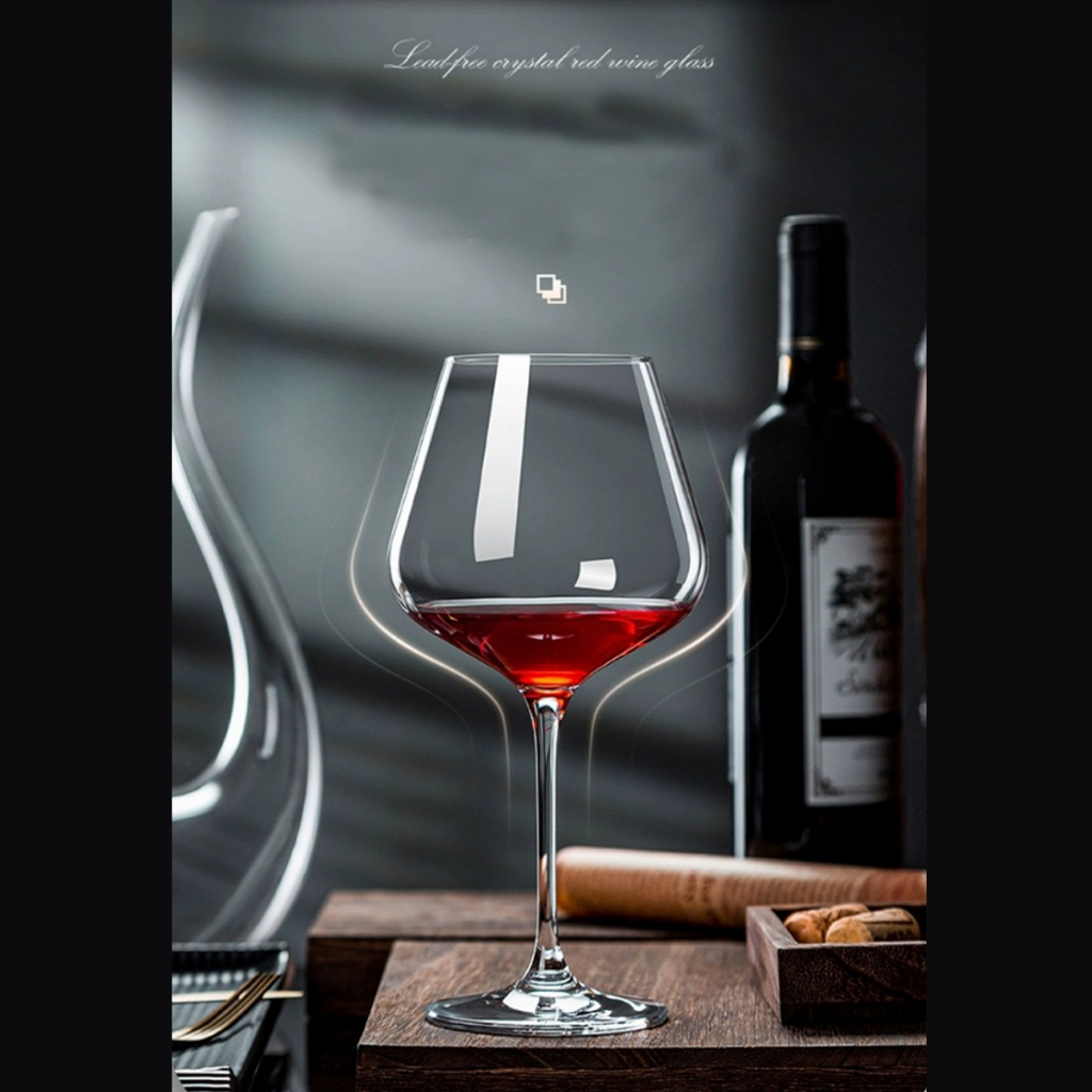 Set 2 ly rượu vang pha lê CCKO CK9172 cao cấp