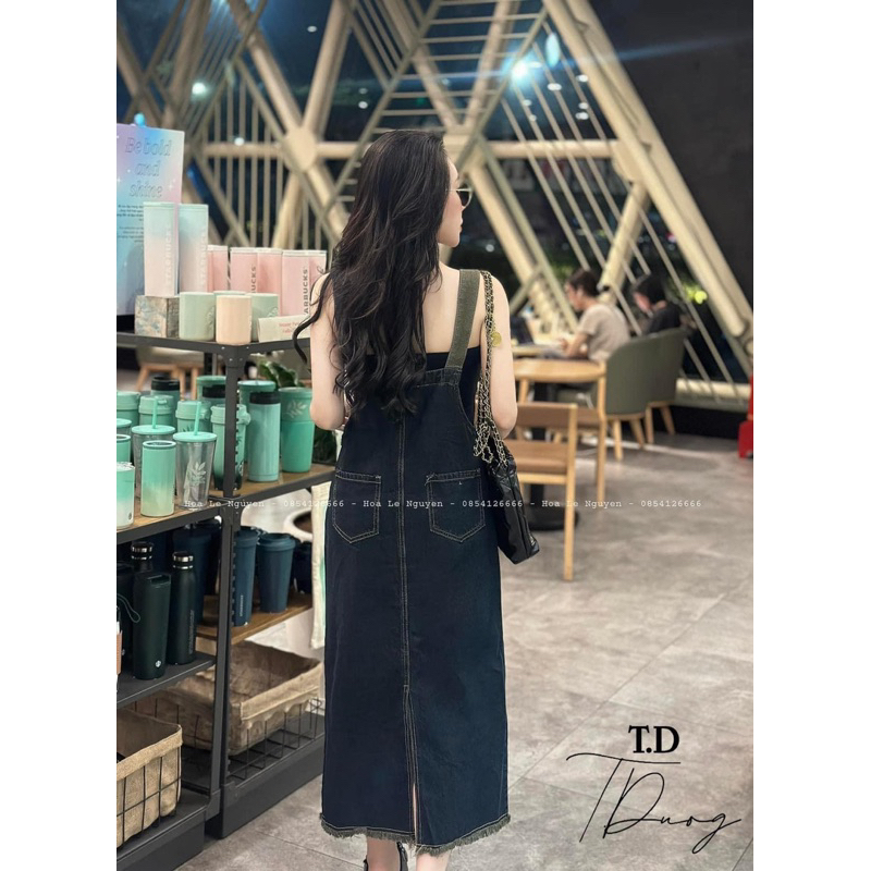 VÁY YẾM JEAN TRÁI VẢI