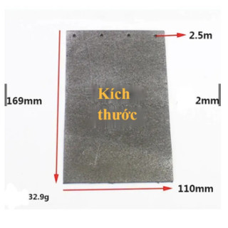 Tấm lót than. Nhám chì, giấy chì,tấm lót nhám, chì tản nhiêt máy chà tăng kích thước 110 mm x 160mm