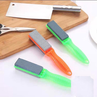 Dụng cụ mài dao kéo 2 mặt có tay cậm tiện lợi, đá mài dao