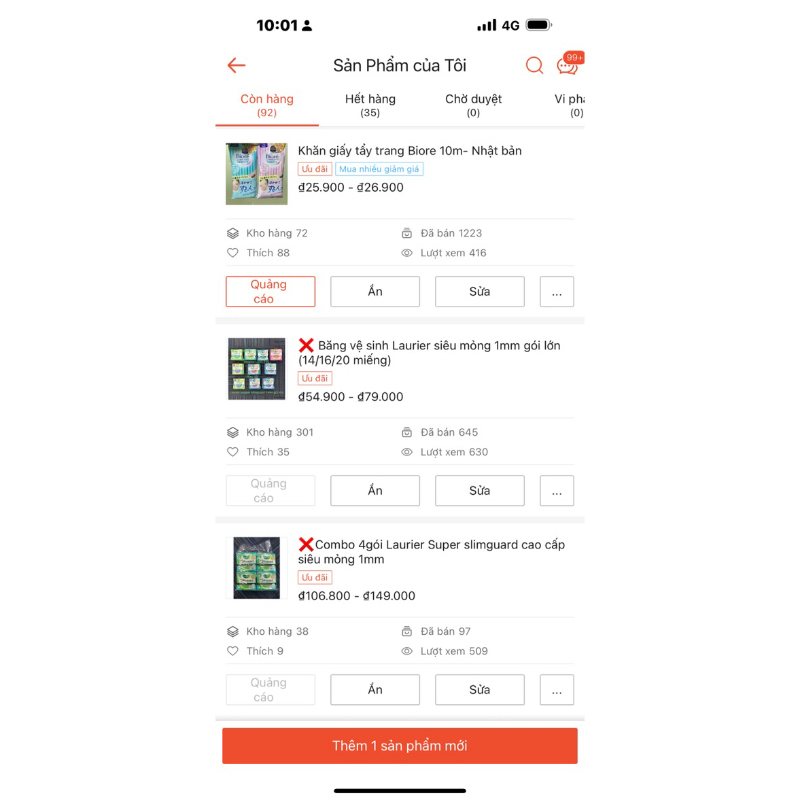 Kao VN Khăn giấy tẩy trang Biore chính hãng 10 miếng