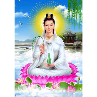 Tranh đính đá 5d toàn bộ Quan Âm Bồ Tát