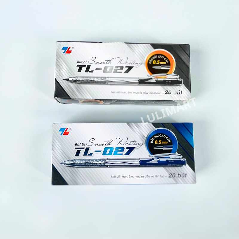 Hộp 20 Chiếc Bút Bi Thiên Long TL 027 Nét Nhỏ 0.5mm