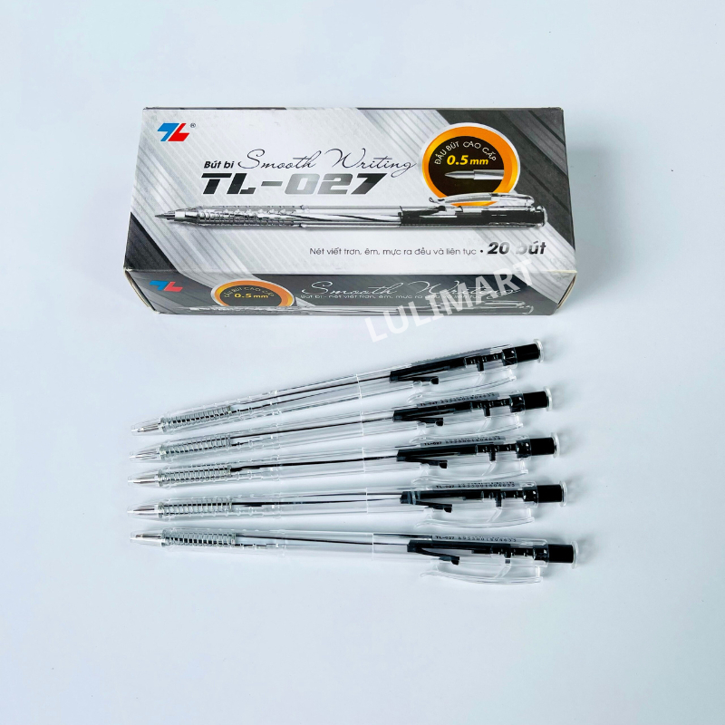 Hộp 20 Chiếc Bút Bi Thiên Long TL 027 Nét Nhỏ 0.5mm