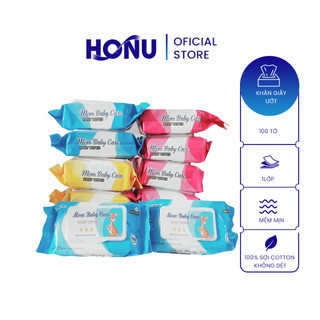 COMBO 12 gói khăn ướt không mùi, giấy ướt không mùi mix màu