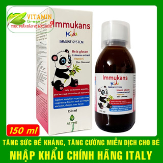 IMMUKANS KIDS TĂNG SỨC ĐỀ KHÁNG, TĂNG CƯỜNG MIỄN DỊCH TỰ NHIÊN CHO BÉ | NHẬP KHẨU CHÍNH HÃNG ITALY