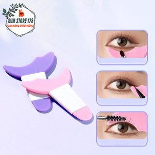  Combo 2 Khuôn kẻ mắt silicon hỗ trợ kẻ mắt Khuôn kẻ eyeliner bền bỉ dễ dàng vệ sinh nhỏ gọn 